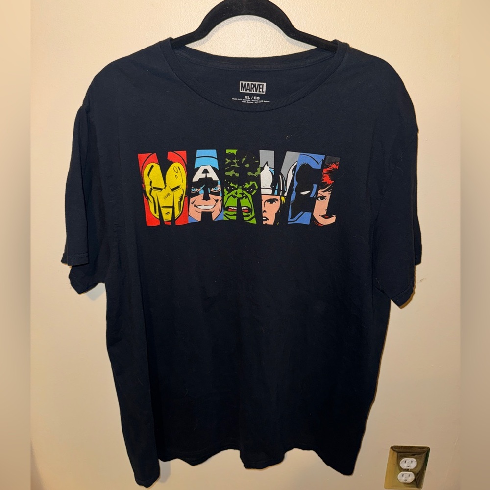 Marvel Black Superhero Faces T-Shirt